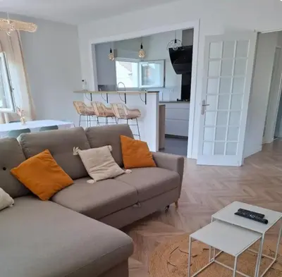 Cuisine ou kitchenette dans l'établissement Appartement Magnolias