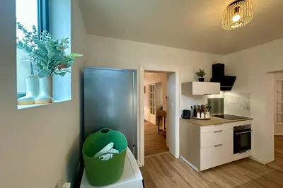 Cuisine ou kitchenette dans l'établissement Villa Balzac - Maison en centre-ville - 4 personnes - climatisé