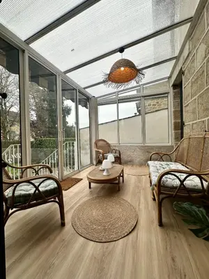 Coin salon dans l'établissement Villa Balzac - Maison en centre-ville - 4 personnes - climatisé