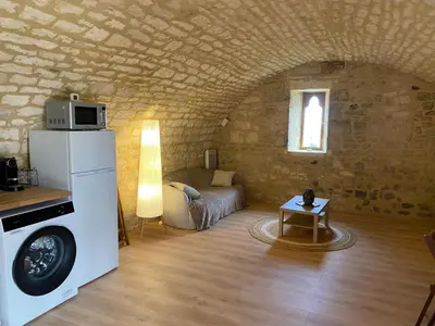 Cuisine ou kitchenette dans l'établissement Escapade Romantique & Spa - Périgord