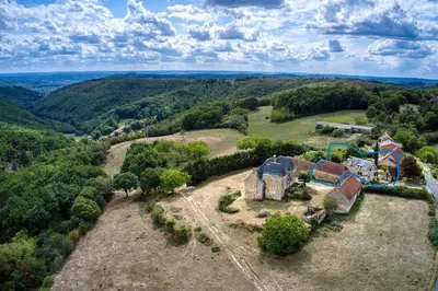 Paysage naturel près de la maison de vacances