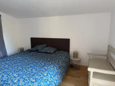 Un ou plusieurs lits dans un hébergement de l'établissement Chalet dans la nature