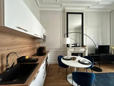 Coin salon dans l'établissement Le Chic, central et cozy