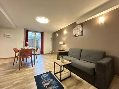 Coin salon dans l'établissement Le Cocon, au calme