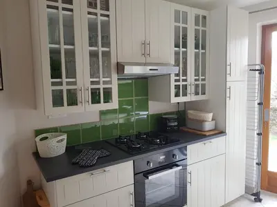 Cuisine ou kitchenette dans l'établissement Chateauret - Gite au bord de l'Étang