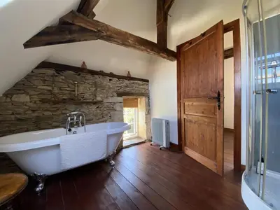 Salle de bains dans l'établissement Chez le Cavalier