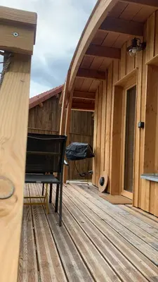 Balcon ou terrasse dans l'établissement La Cabane de Léon