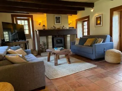 Coin salon dans l'établissement Chateau Eyparsac