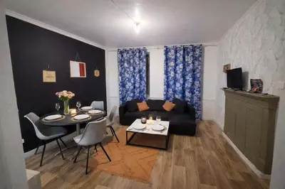 Coin salon dans l'établissement Appartement log 2