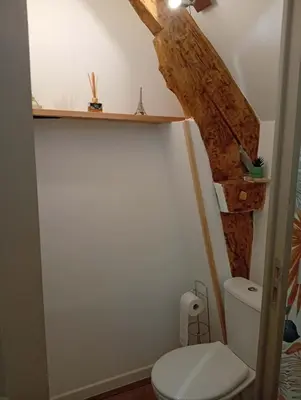 Salle de bains dans l'établissement L'harmonie des Oiseaux