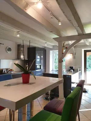 Coin salon dans l'établissement Au fil des Hirondelles