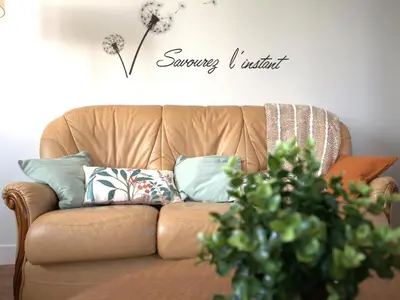Coin salon dans l'établissement Countryside, comfort and culture just steps away