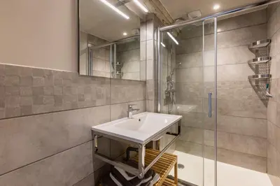Salle de bains dans l'établissement Montauvert