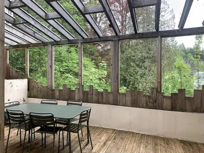 Balcon ou terrasse dans l'établissement Villa Titaie Maison au calme à 300m du centre