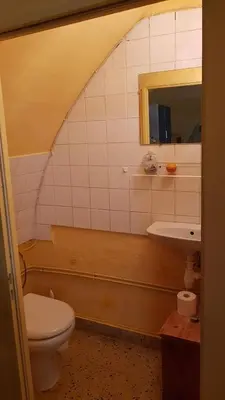 Salle de bains dans l'établissement Studio cozy à Aydat avec air conditionné, 26 m²