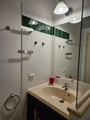 Salle de bains dans l'établissement Appartement AVEC WIFI CHEZ FLO T2 Résidence BELLES RIVES Argentat