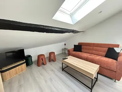 Coin salon dans l'établissement Le Saint-Martial, cosy et intime