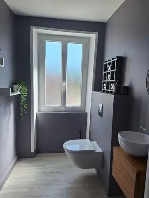 Salle de bains dans l'établissement Maison entièrement rénovée