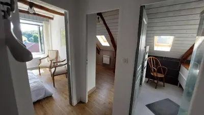 Un ou plusieurs lits dans un hébergement de l'établissement Maison entre Sancy et Cantal, proches des lacs