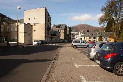 Vue générale sur la montagne ou vue sur la montagne depuis l'appartement