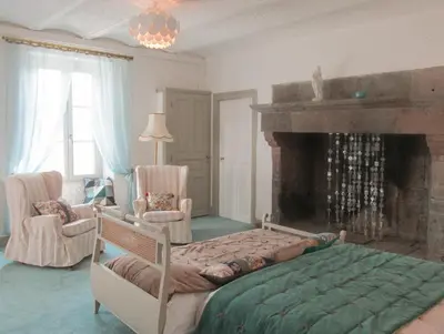 Coin salon dans l'établissement Domaine de la Jordanne - B&B