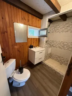 Cuisine ou kitchenette dans l'établissement LK gîte la forêt