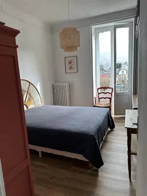 Un ou plusieurs lits dans un hébergement de l'établissement Appartement 16 Colette