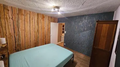 Un ou plusieurs lits dans un hébergement de l'établissement Cottage, vue montagne, calme