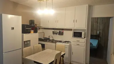 Cuisine ou kitchenette dans l'établissement Cottage, vue montagne, calme