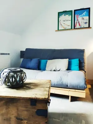 Coin salon dans l'établissement Maison de Louna