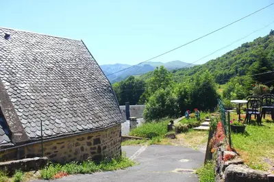Vue générale sur la montagne ou vue sur la montagne depuis la maison de vacances