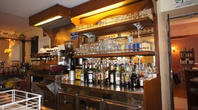 Salon ou bar de l'établissement Auberge De Raulhac