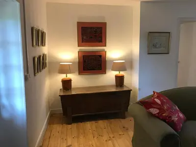 Coin salon dans l'établissement Manoir de Rieuzal
