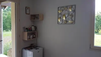 Cuisine ou kitchenette dans l'établissement Fred et Jules
