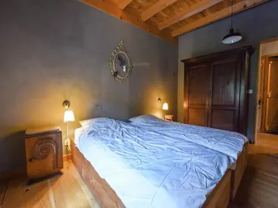Un ou plusieurs lits dans un hébergement de l'établissement Farmhouse in Pyrenees with Pool