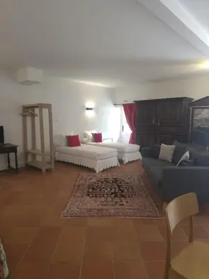 Coin salon dans l'établissement Manoir d'Hautegente