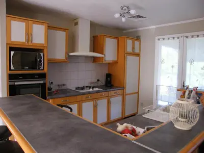 Cuisine ou kitchenette dans l'établissement Lou Malinbouzat