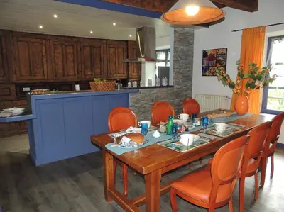 Cuisine ou kitchenette dans l'établissement Beluga