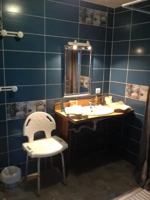 Salle de bains dans l'établissement Beluga