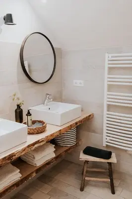 Salle de bains dans l'établissement Maison d'hôtes Bel Estiu