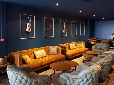 Coin salon dans l'établissement Luxury villa near the cute towns of Sarlat and Rocamadour