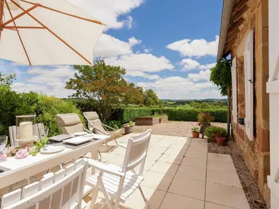 Balcon ou terrasse dans l'établissement Peaceful Stay with Pool