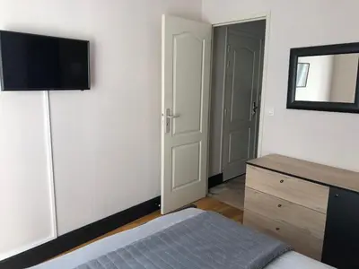 Un ou plusieurs lits dans un hébergement de l'établissement Residence Soleil des Thermes 2