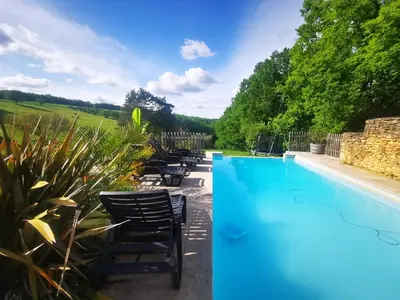 Piscine de l'établissement Gîte Les Combes Montignac Lascaux ou située à proximité