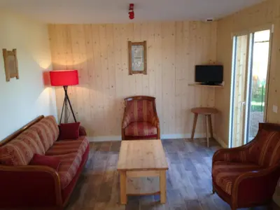 Coin salon dans l'établissement Le chalet des Patures