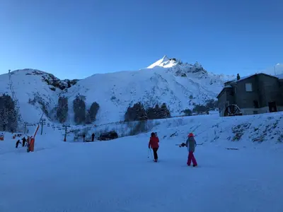 L'établissement Résidence Les Cascades en hiver