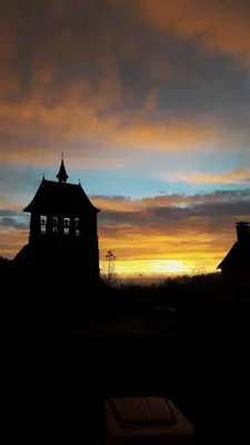 Lever ou coucher de soleil vu de le B&B/chambre d'hôtes ou à proximité