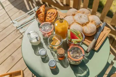 Nourriture dans la maison de vacances ou à proximité