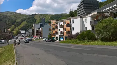 Vue générale sur la montagne ou vue sur la montagne depuis l'appartement