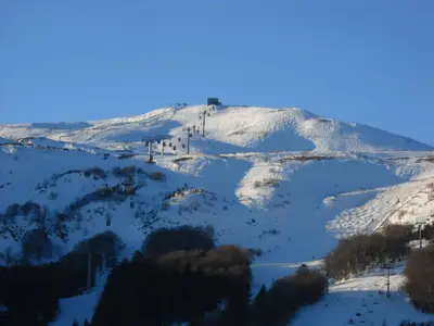 Vue générale sur la montagne ou vue sur la montagne depuis l'appartement